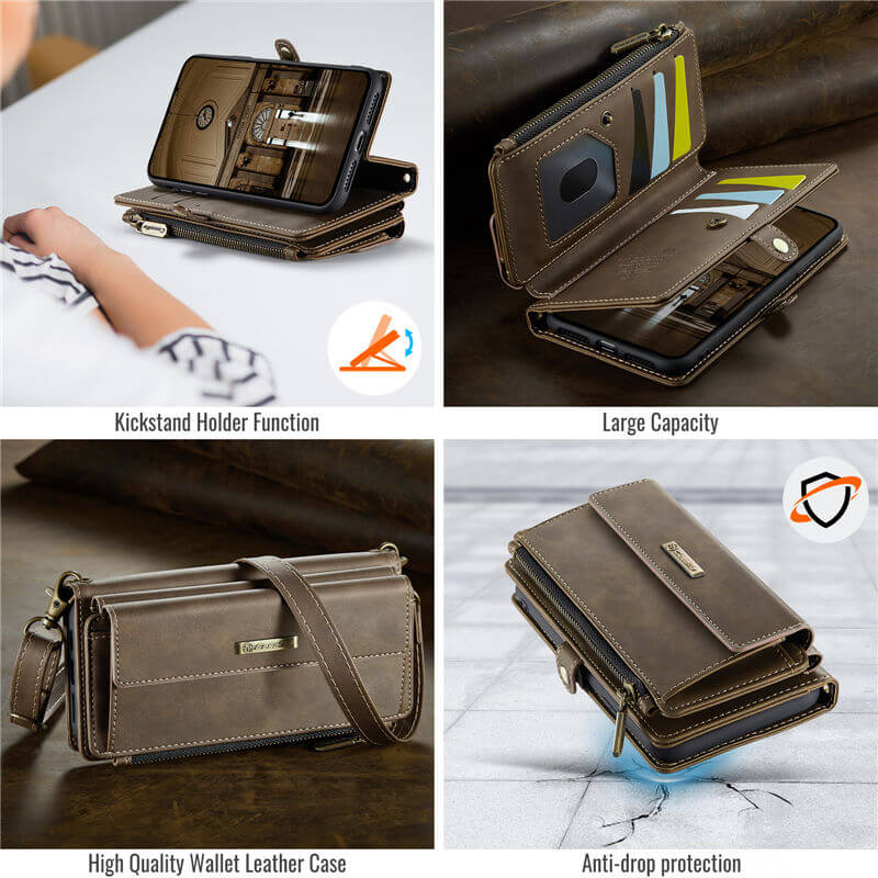 CaseMe iPhone 7 Plus/8 Plus RFID Wallet Case with Crossbody Strap - Image 9