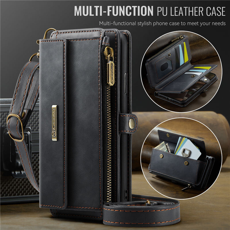 CaseMe iPhone 7/8/SE 2020/SE 2022 RFID Wallet Case with Crossbody Strap - Image 14