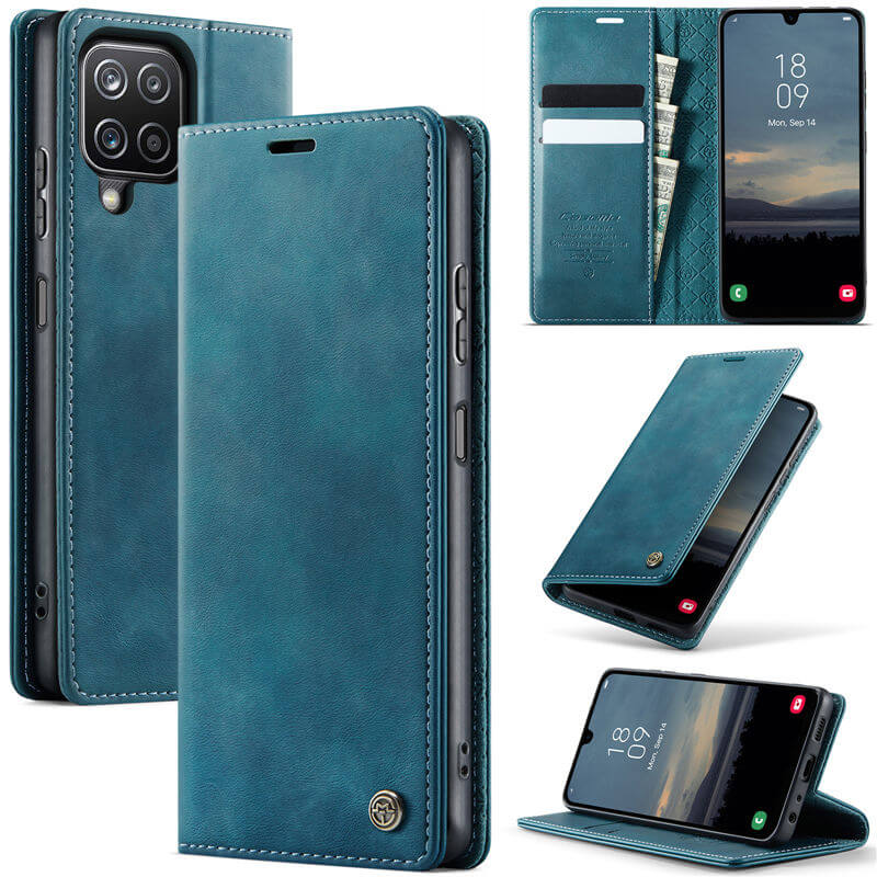 CaseMe Samsung Galaxy A12 5G Wallet Case – Magnetic & RFID Blocking