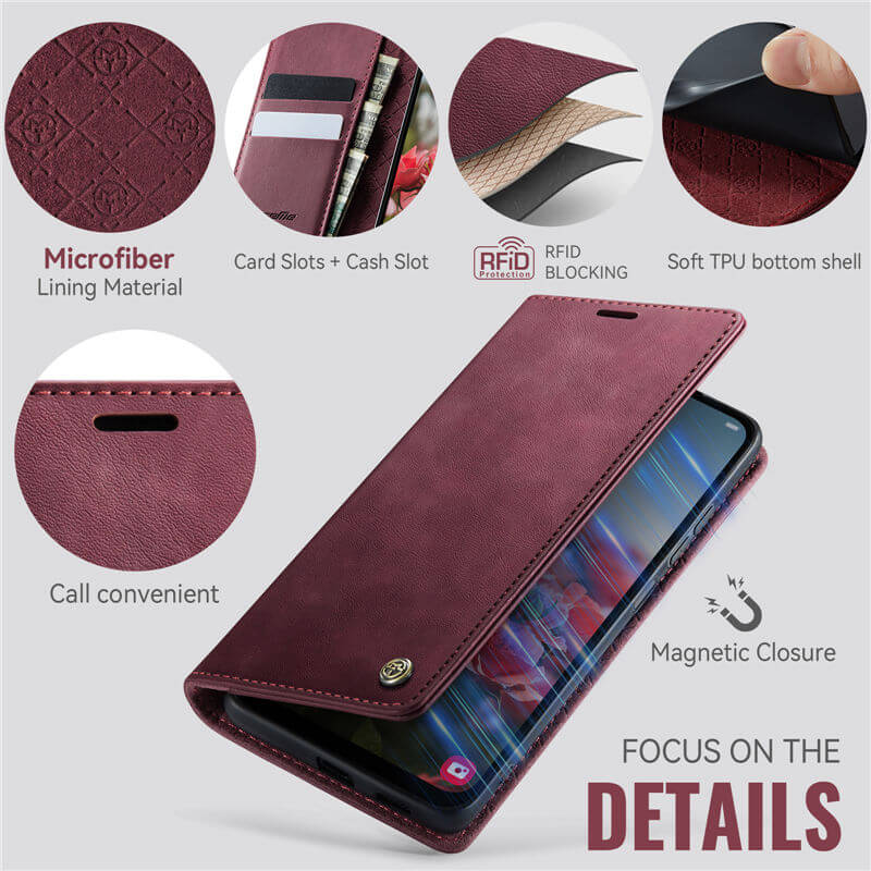 CaseMe Samsung Galaxy A12 5G Wallet Case – Magnetic & RFID Blocking - Image 4