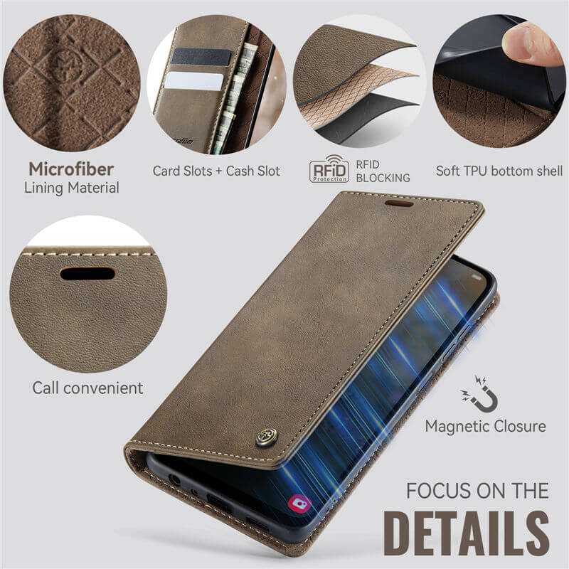 CaseMe Samsung Galaxy A13 5G Wallet Case – Magnetic & RFID Blocking - Image 4