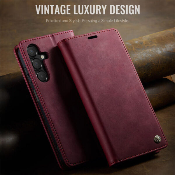 Alternative view of CaseMe Samsung Galaxy A14 Wallet Case – Magnetic & RFID Blocking