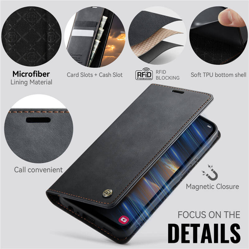 CaseMe Samsung Galaxy A15 Wallet Case – Magnetic & RFID Blocking - Image 4