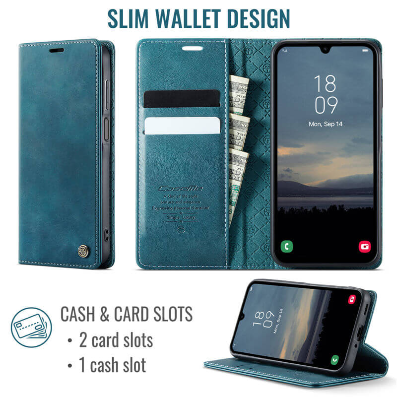 CaseMe Samsung Galaxy A16 5G Wallet Case – Magnetic & RFID Blocking - Image 3
