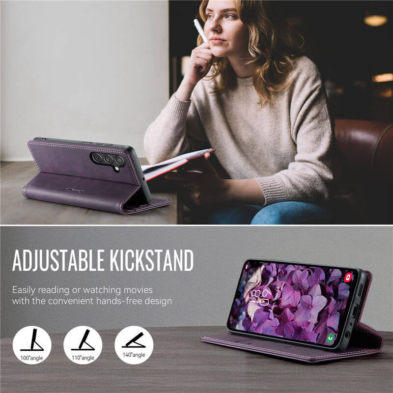 CaseMe Samsung Galaxy A24 4G Wallet Case – Magnetic & RFID Blocking - Image 6