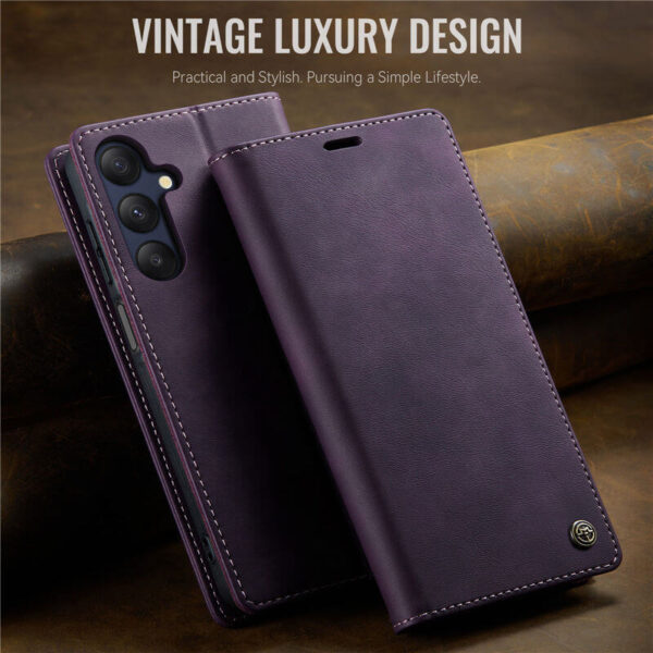 Alternative view of CaseMe Samsung Galaxy A25 Wallet Case – Magnetic & RFID Blocking