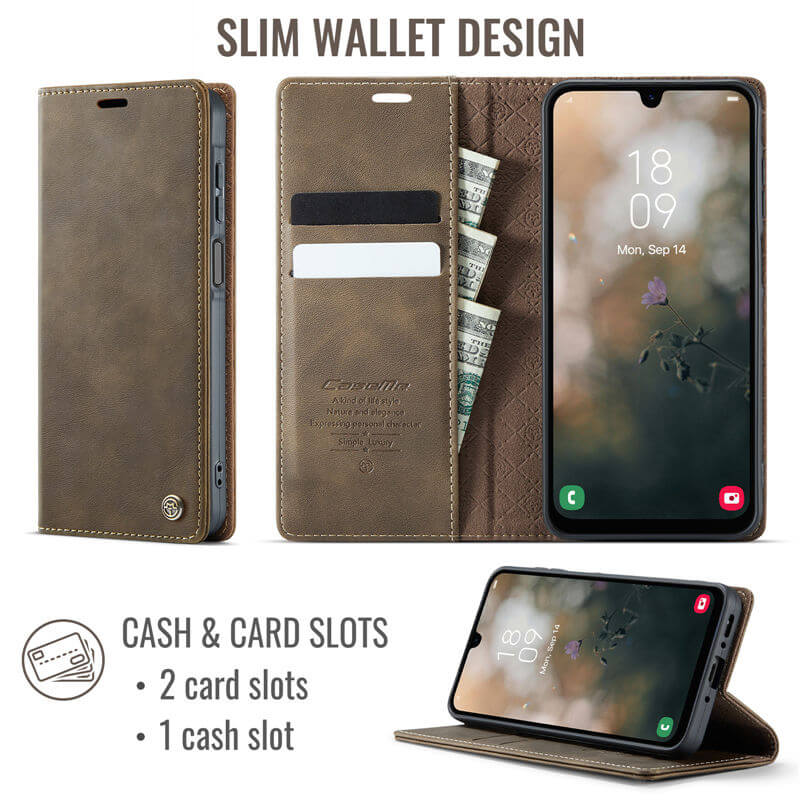 CaseMe Samsung Galaxy A26 5G Wallet Case – Magnetic & RFID Blocking - Image 3
