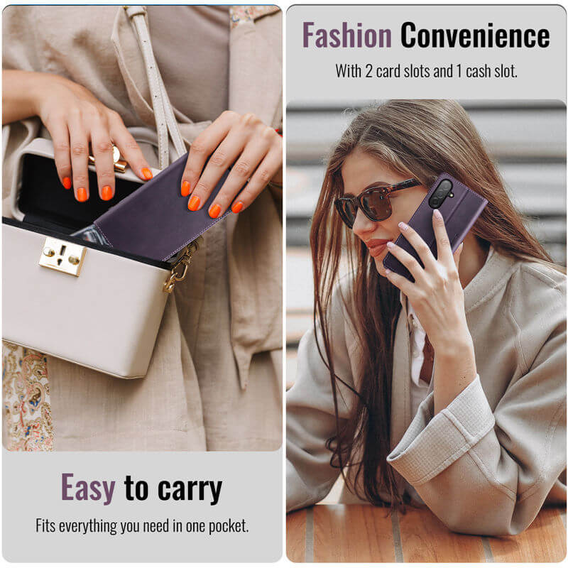 CaseMe Samsung Galaxy A26 5G Wallet Case – Magnetic & RFID Blocking - Image 9