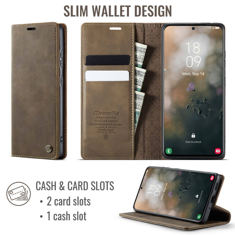 CaseMe Samsung Galaxy A33 5G Wallet Case – Magnetic & RFID Blocking - Image 3