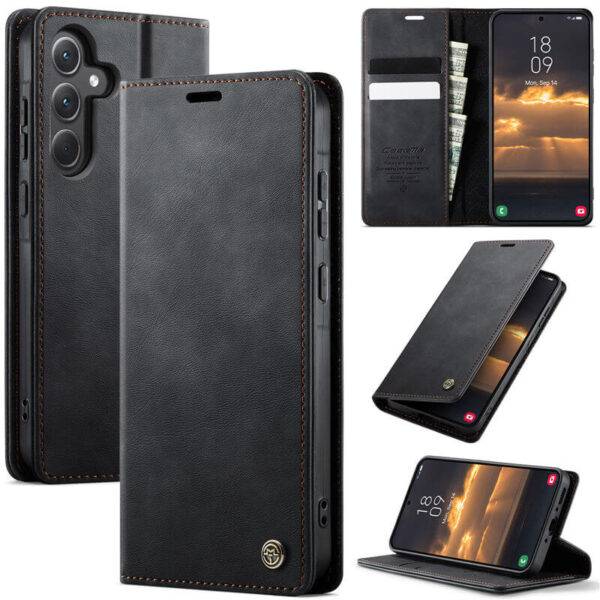 CaseMe Samsung Galaxy A35 Wallet Case – Magnetic & RFID Blocking