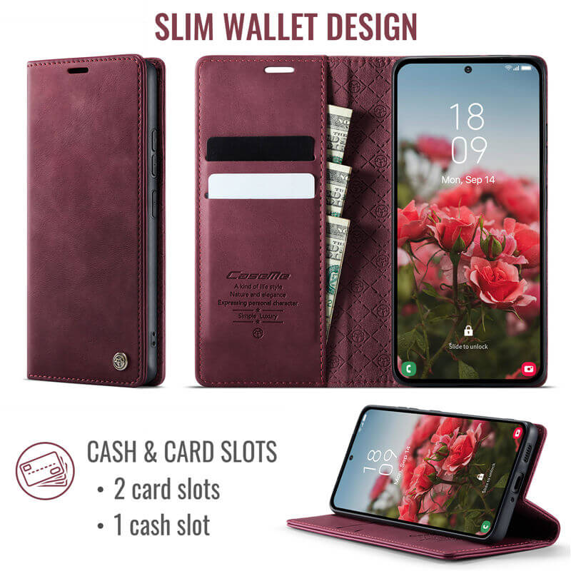 CaseMe Samsung Galaxy A53 5G Wallet Case – Magnetic & RFID Blocking - Image 3