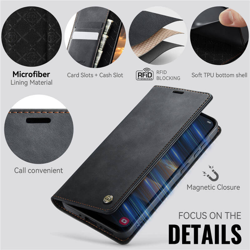 CaseMe Samsung Galaxy A55 Wallet Case – Magnetic & RFID Blocking - Image 4