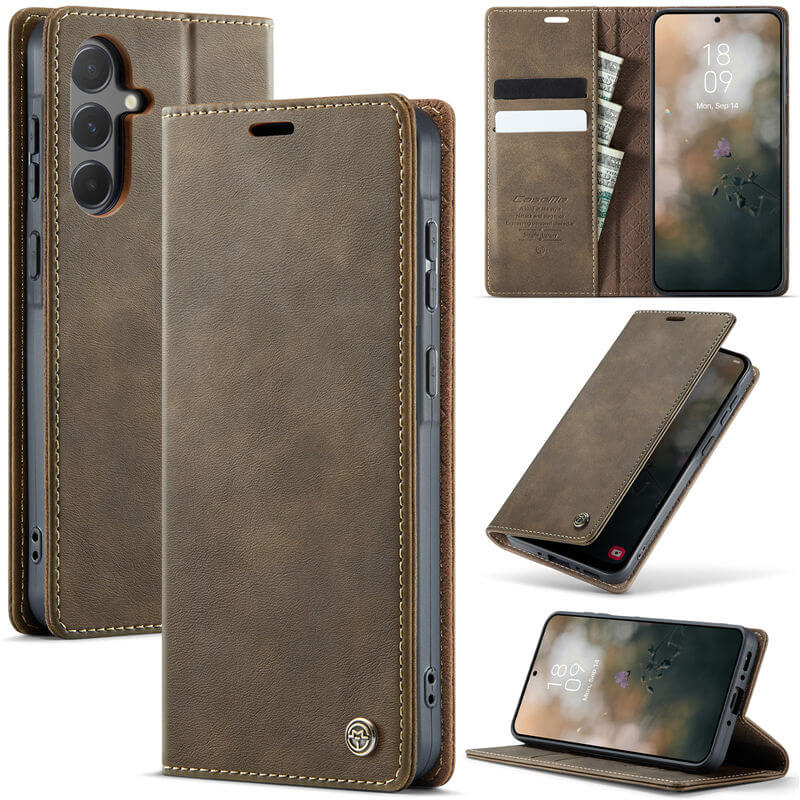 CaseMe Samsung Galaxy A55 Wallet Case – Magnetic & RFID Blocking