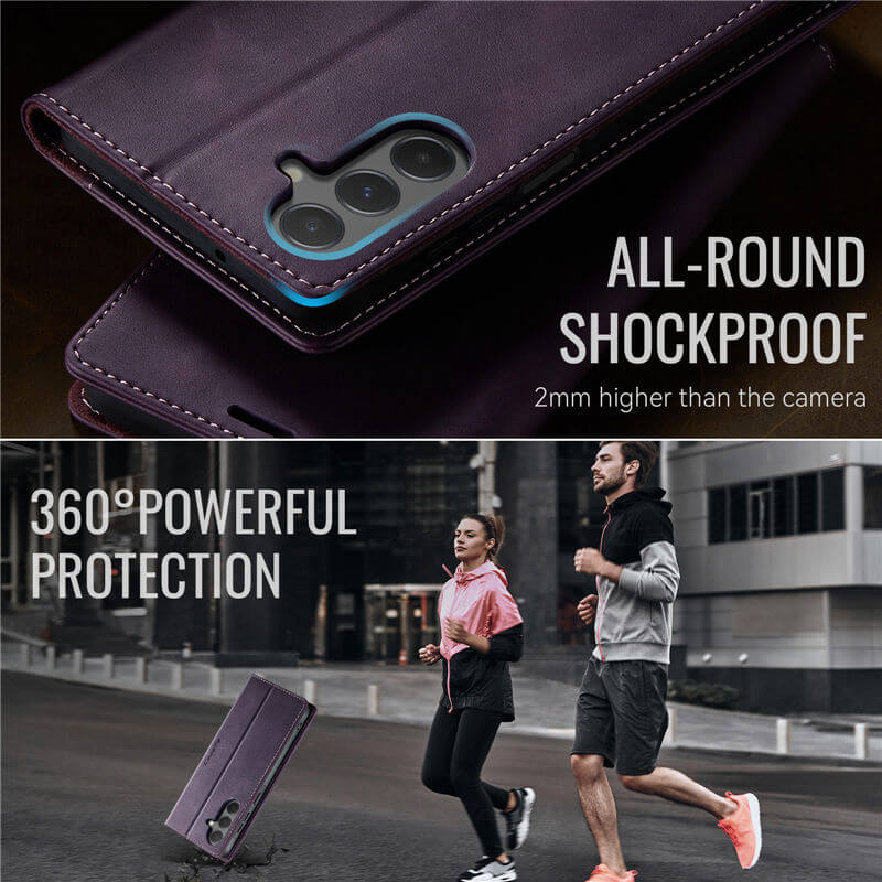 CaseMe Samsung Galaxy A55 Wallet Case – Magnetic & RFID Blocking - Image 7