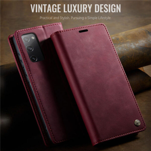Alternative view of CaseMe Samsung Galaxy S20 FE Wallet Case – Magnetic & RFID Blocking