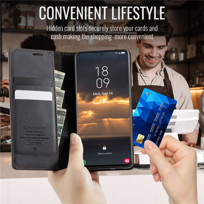 CaseMe Samsung Galaxy S20 Wallet Case – Magnetic & RFID Blocking - Image 5
