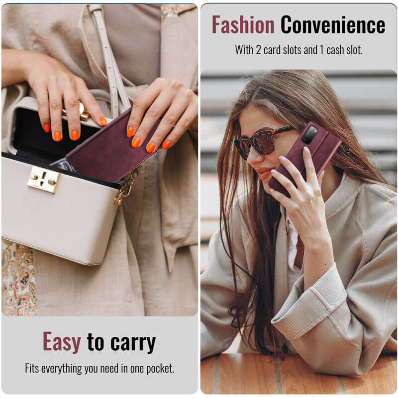 CaseMe Samsung Galaxy S20 Wallet Case – Magnetic & RFID Blocking - Image 9