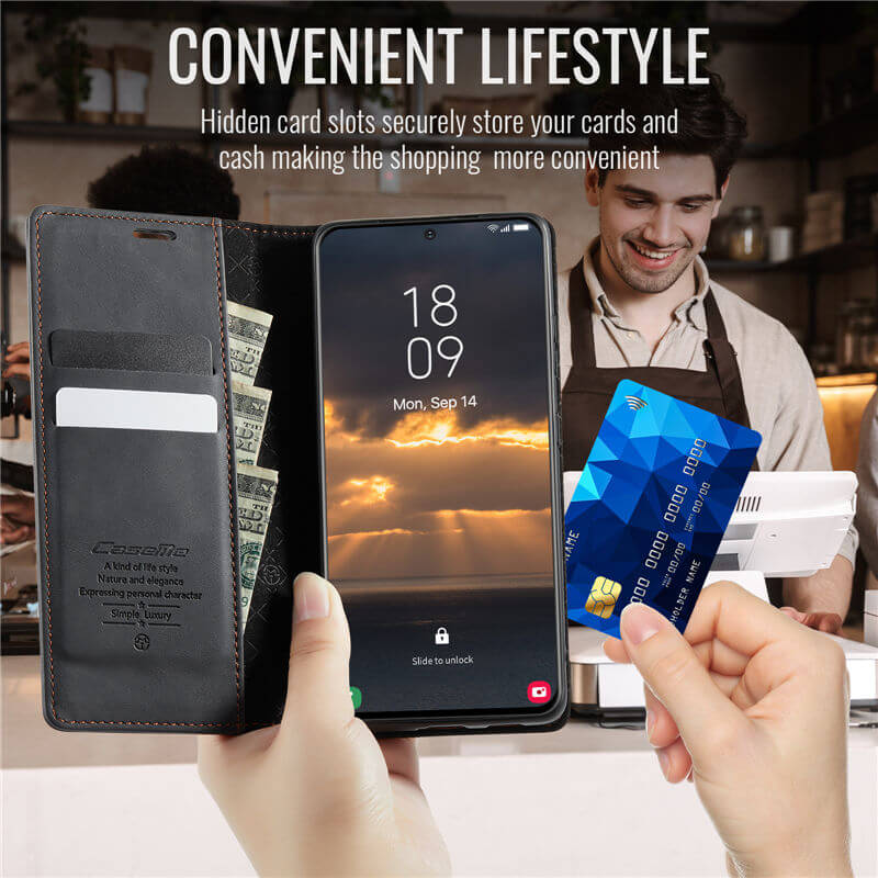 CaseMe Samsung Galaxy S21 FE Wallet Case – Magnetic & RFID Blocking - Image 5