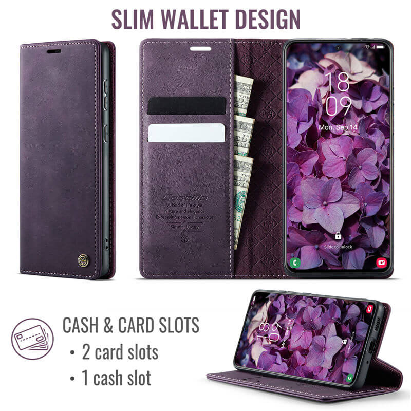 CaseMe Samsung Galaxy S21 FE Wallet Case – Magnetic & RFID Blocking - Image 3
