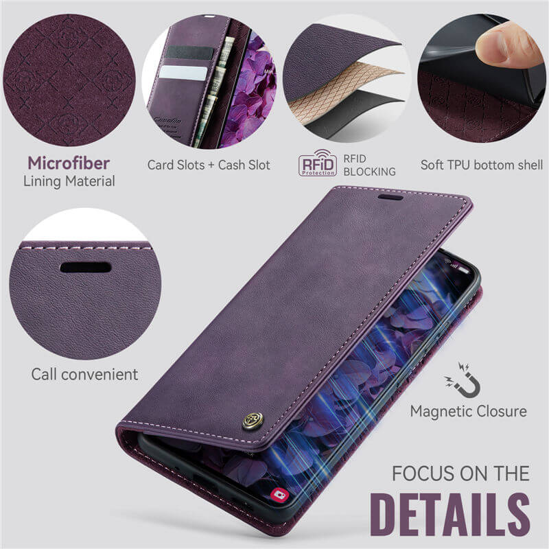 CaseMe Samsung Galaxy S21 Wallet Case – Magnetic & RFID Blocking - Image 4