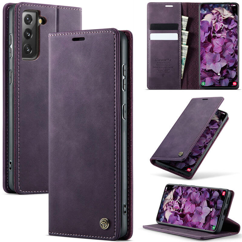 CaseMe Samsung Galaxy S21 Plus Wallet Case – Magnetic & RFID Blocking
