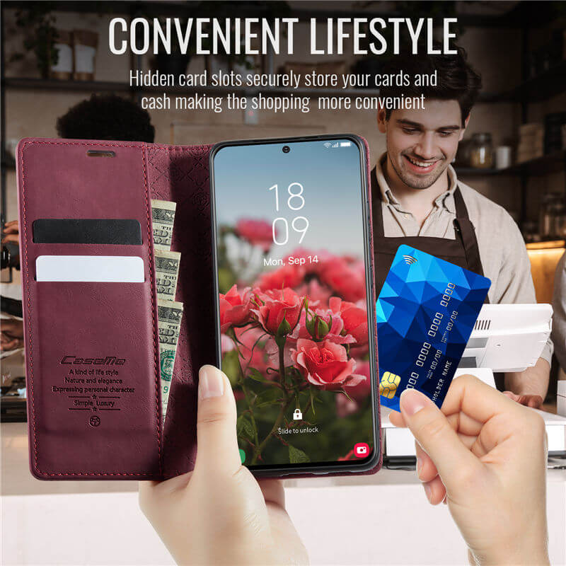 CaseMe Samsung Galaxy S21 Wallet Case – Magnetic & RFID Blocking - Image 5
