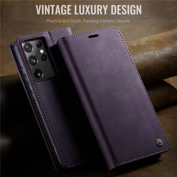 Alternative view of CaseMe Samsung Galaxy S21 Ultra Wallet Case – Magnetic & RFID Blocking