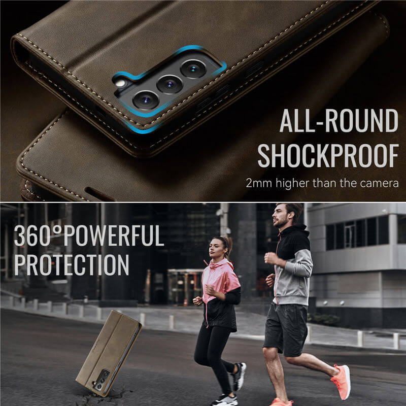 CaseMe Samsung Galaxy S22 Wallet Case – Magnetic & RFID Blocking - Image 7