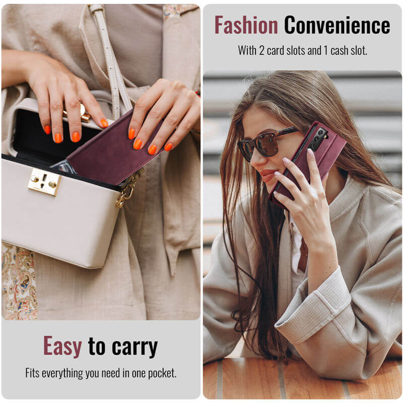 CaseMe Samsung Galaxy S22 Wallet Case – Magnetic & RFID Blocking - Image 9