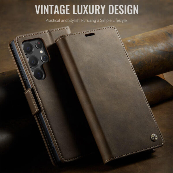 Alternative view of CaseMe Samsung Galaxy S22 Ultra Wallet Case – Magnetic & RFID Blocking