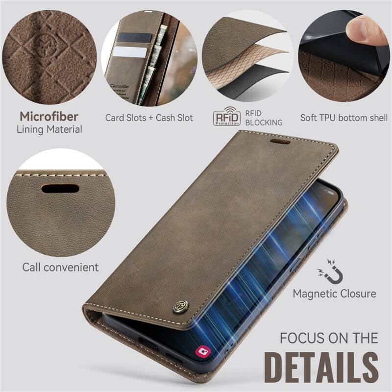 CaseMe Samsung Galaxy S23 FE Wallet Case – Magnetic & RFID Blocking - Image 4