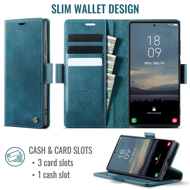 CaseMe Samsung Galaxy S23 Ultra Wallet Case – Magnetic & RFID Blocking - Image 3