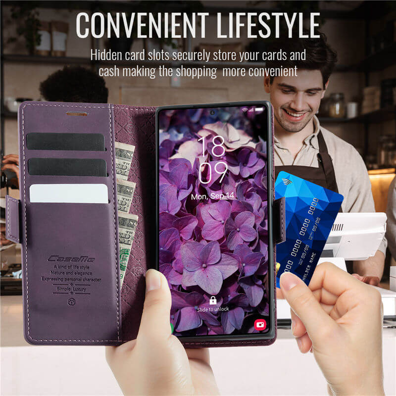 CaseMe Samsung Galaxy S23 Ultra Wallet Case – Magnetic & RFID Blocking - Image 5