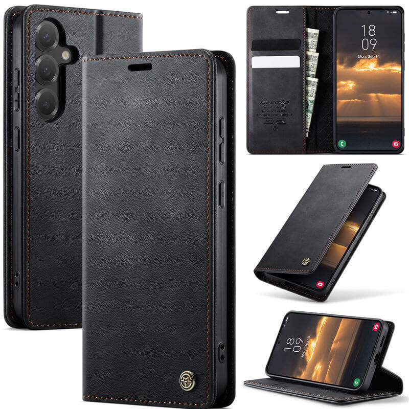 CaseMe Samsung Galaxy S24 Wallet Case – Magnetic & RFID Blocking