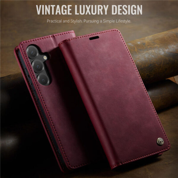 Alternative view of CaseMe Samsung Galaxy S24 FE Wallet Case – Magnetic & RFID Blocking