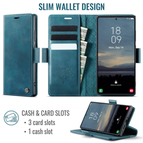 CaseMe Samsung Galaxy S24 Ultra Wallet Case – Magnetic & RFID Blocking - Image 3