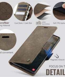 CaseMe Samsung Galaxy S24 Ultra Wallet Case – Magnetic & RFID Blocking - Image 4