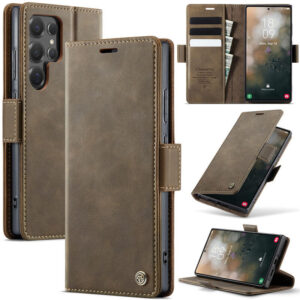 CaseMe Samsung Galaxy S25 Ultra Wallet Case – Magnetic & RFID Blocking
