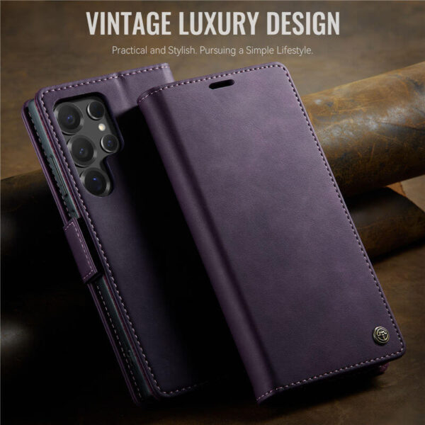 Alternative view of CaseMe Samsung Galaxy S25 Ultra Wallet Case – Magnetic & RFID Blocking