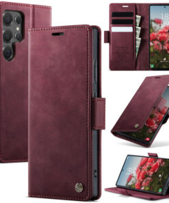 CaseMe Samsung Galaxy S24 Ultra Wallet Case – Magnetic & RFID Blocking