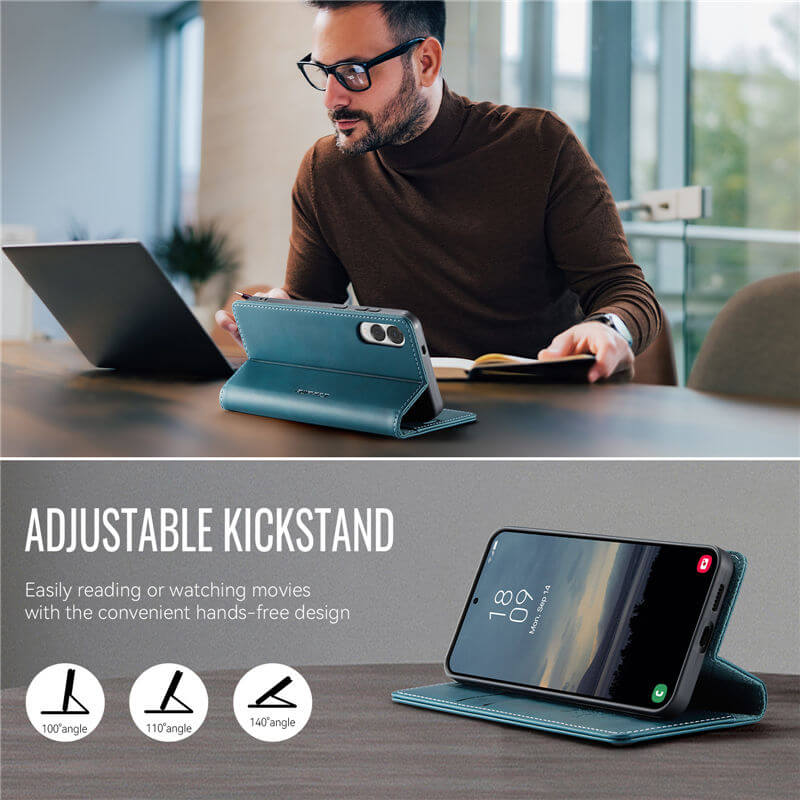 CaseMe Samsung Galaxy S25 Edge RFID Blocking Wallet Case