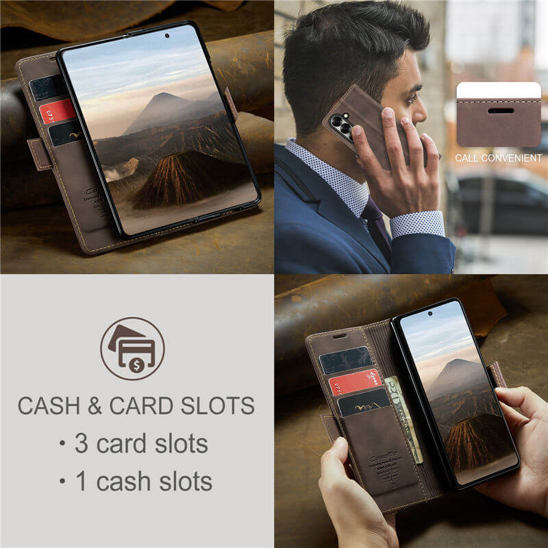 CaseMe Samsung Galaxy Z Fold7 Wallet Suede Leather Case - Image 7