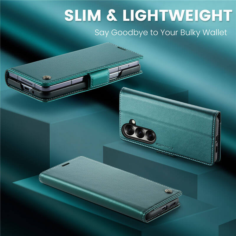 CaseMe Samsung Galaxy Z Fold7 Wallet RFID Blocking Magnetic Buckle Case - Image 3