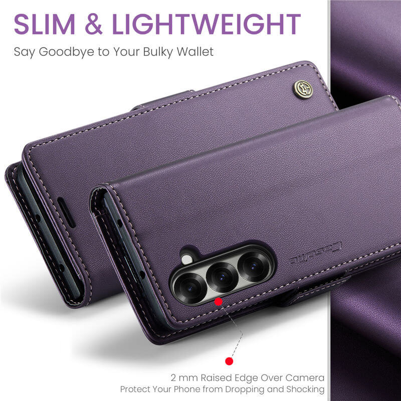 CaseMe Samsung Galaxy Z Fold7 Wallet RFID Blocking Magnetic Buckle Case - Image 10
