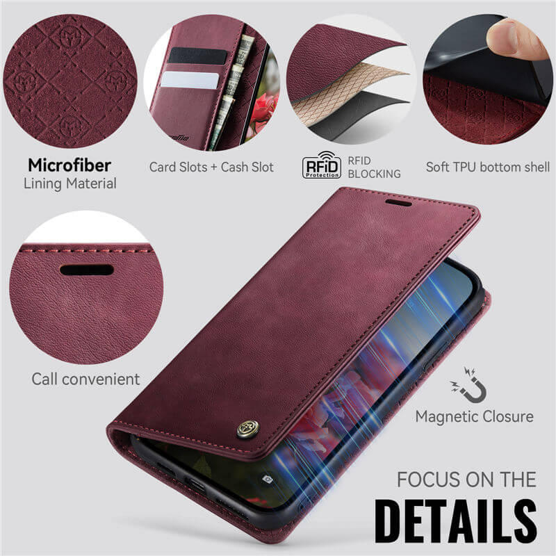 CaseMe iPhone 11 Pro Max Wallet Case – Magnetic & RFID Blocking - Image 4
