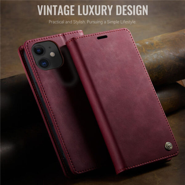 Alternative view of CaseMe iPhone 12 Mini Wallet Case – Magnetic & RFID Blocking