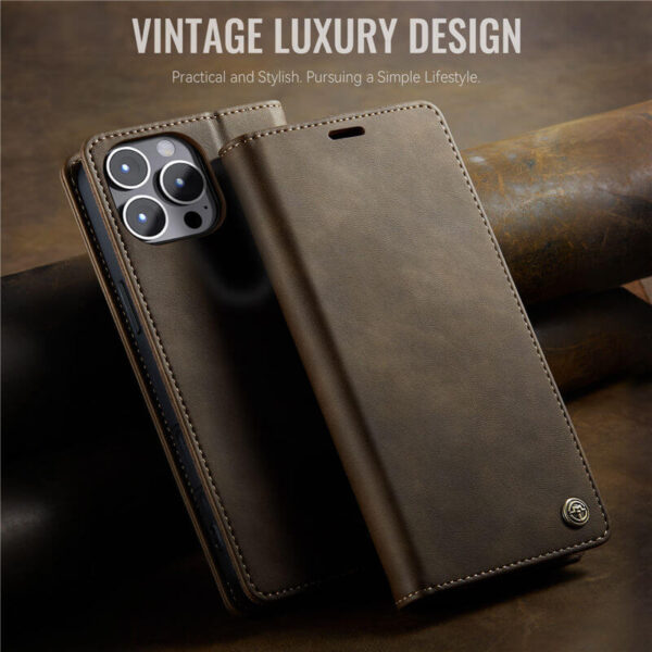 Alternative view of CaseMe iPhone 12/12 Pro Wallet Case – Magnetic & RFID Blocking