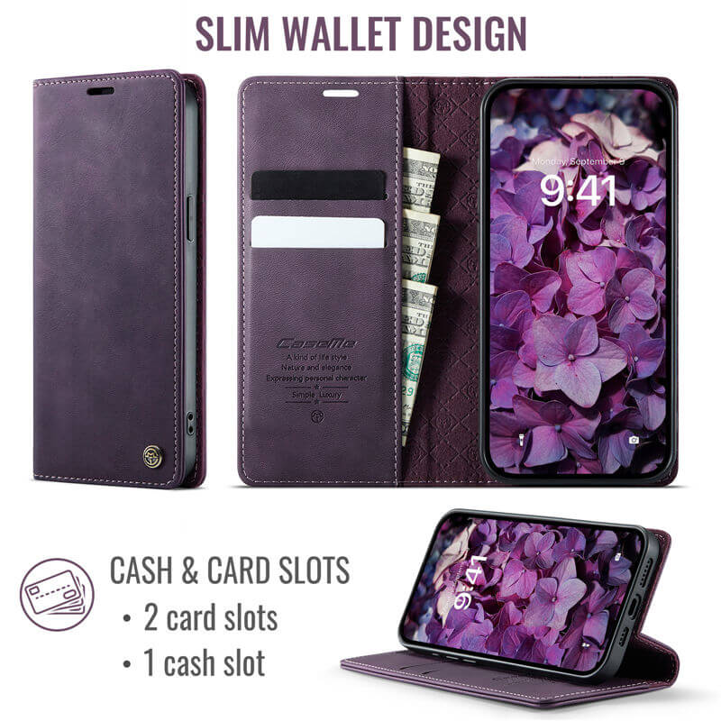 CaseMe iPhone 12/12 Pro Wallet Case – Magnetic & RFID Blocking - Image 3