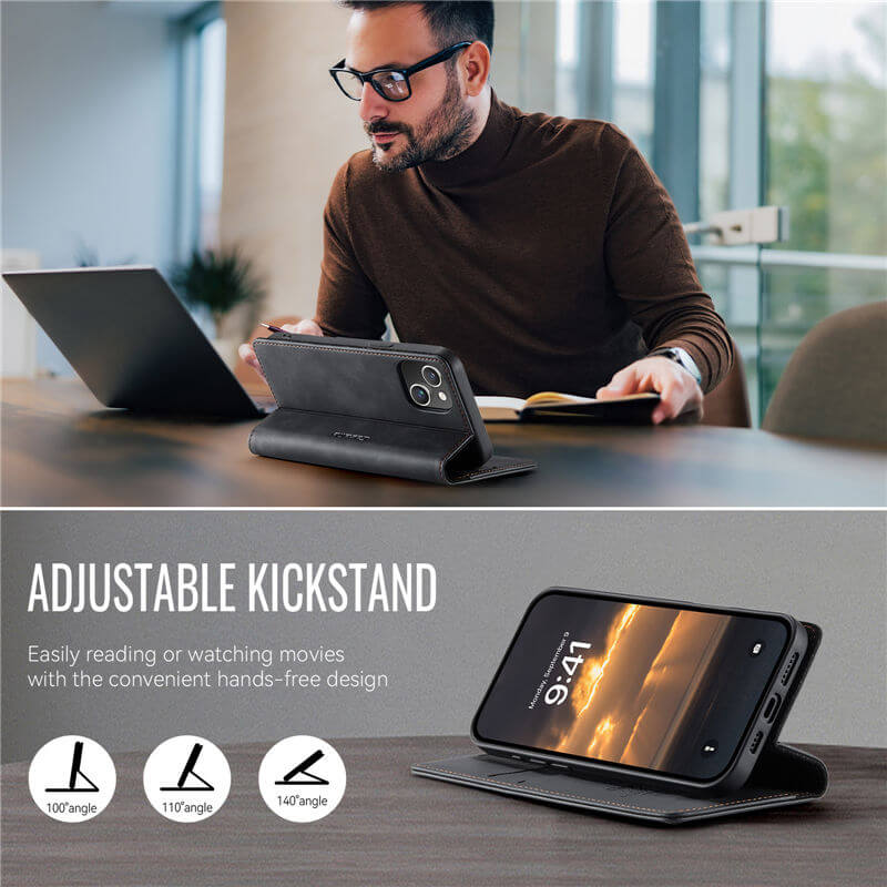 CaseMe iPhone 13 Wallet Case – Magnetic & RFID Blocking - Image 6