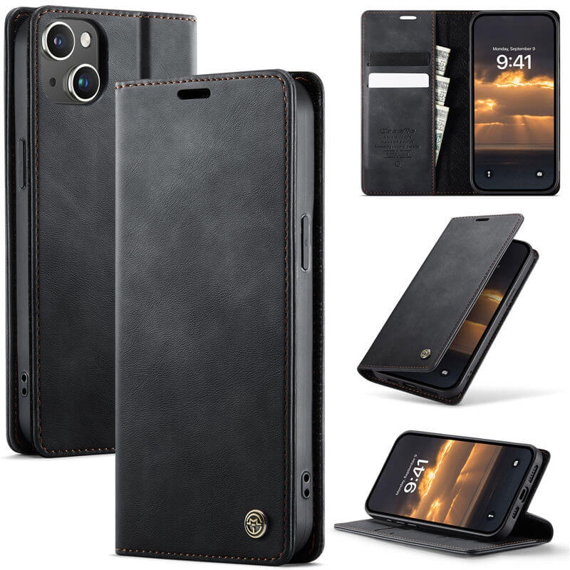 CaseMe iPhone 13 Wallet Case – Magnetic & RFID Blocking